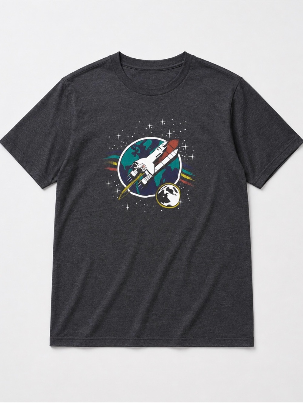 Uniqlo Charcoal Space Shuttle Graphic Tee